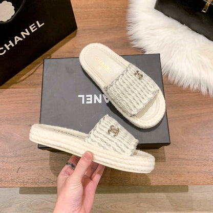 Zapatillas Planas Tejidas de Moda
