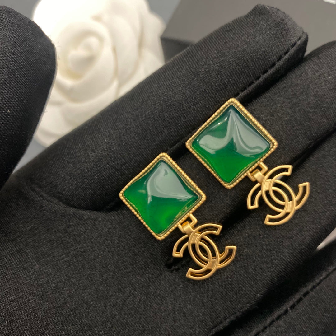 Pendientes de esmeralda
