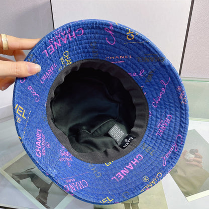 Sombrero tipo pescador con estampado de letras a la moda