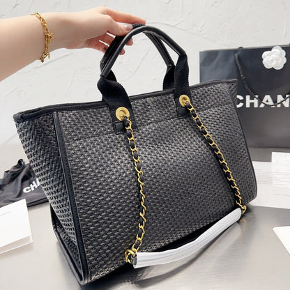 Sac de courses en paille tendance