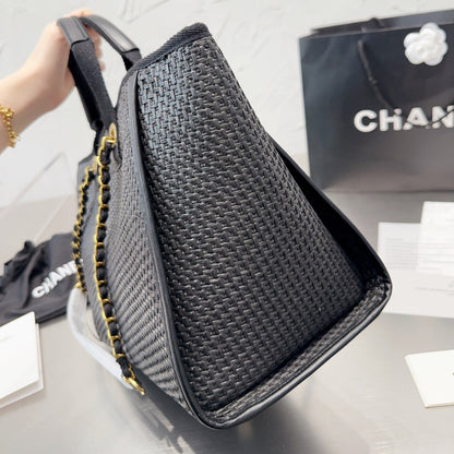 Sac de courses en paille tendance