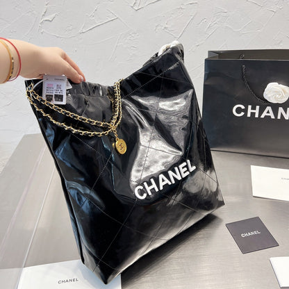 Sac shopping en cuir huilé 22s