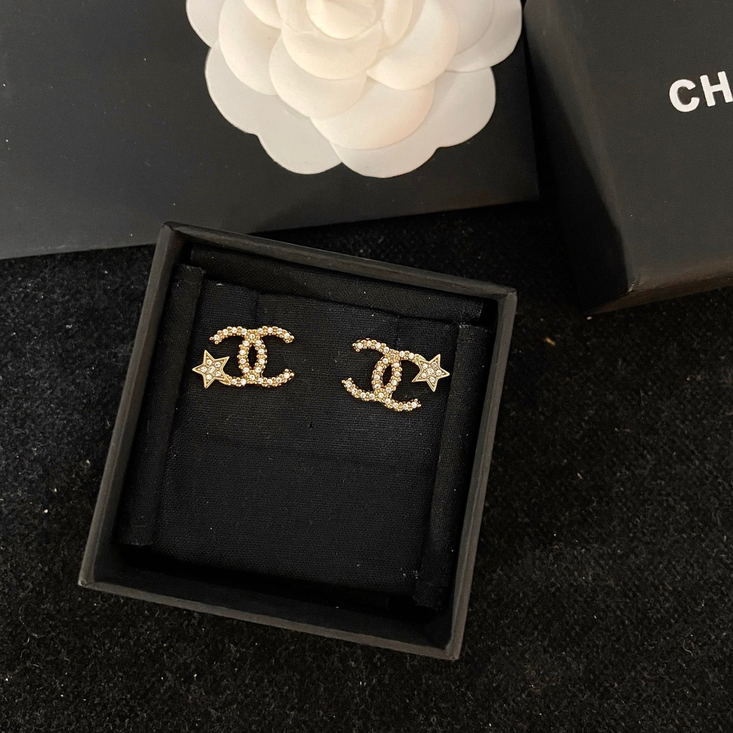 Pendientes de estrella de circonita brillante