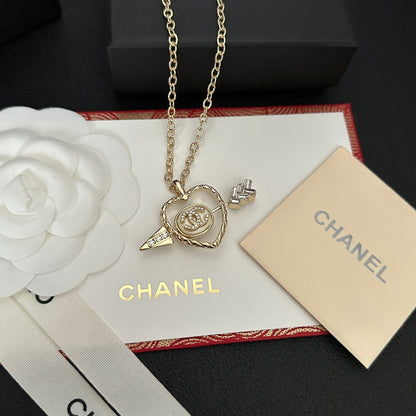 Collier en diamant Cœur et Flèche