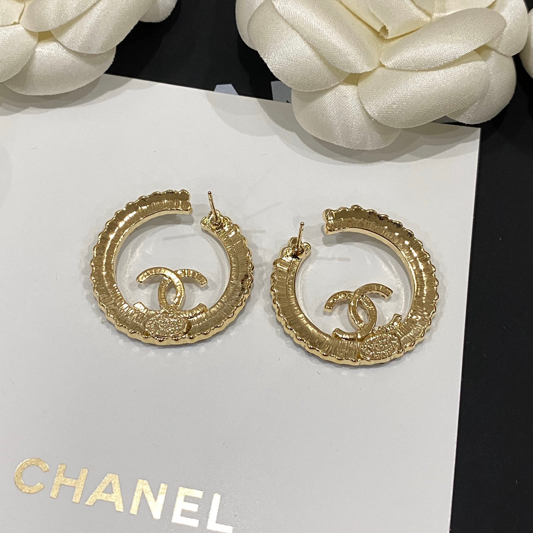 Pendientes de aro Temperament Shine con circonitas