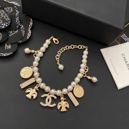 Bracelet multirang de perles haut de gamme