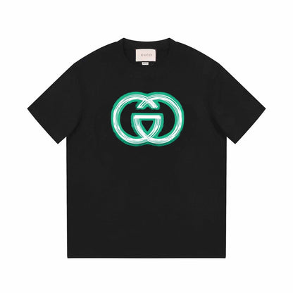 T-shirt classique vert imprimé (préférable pour l'été)