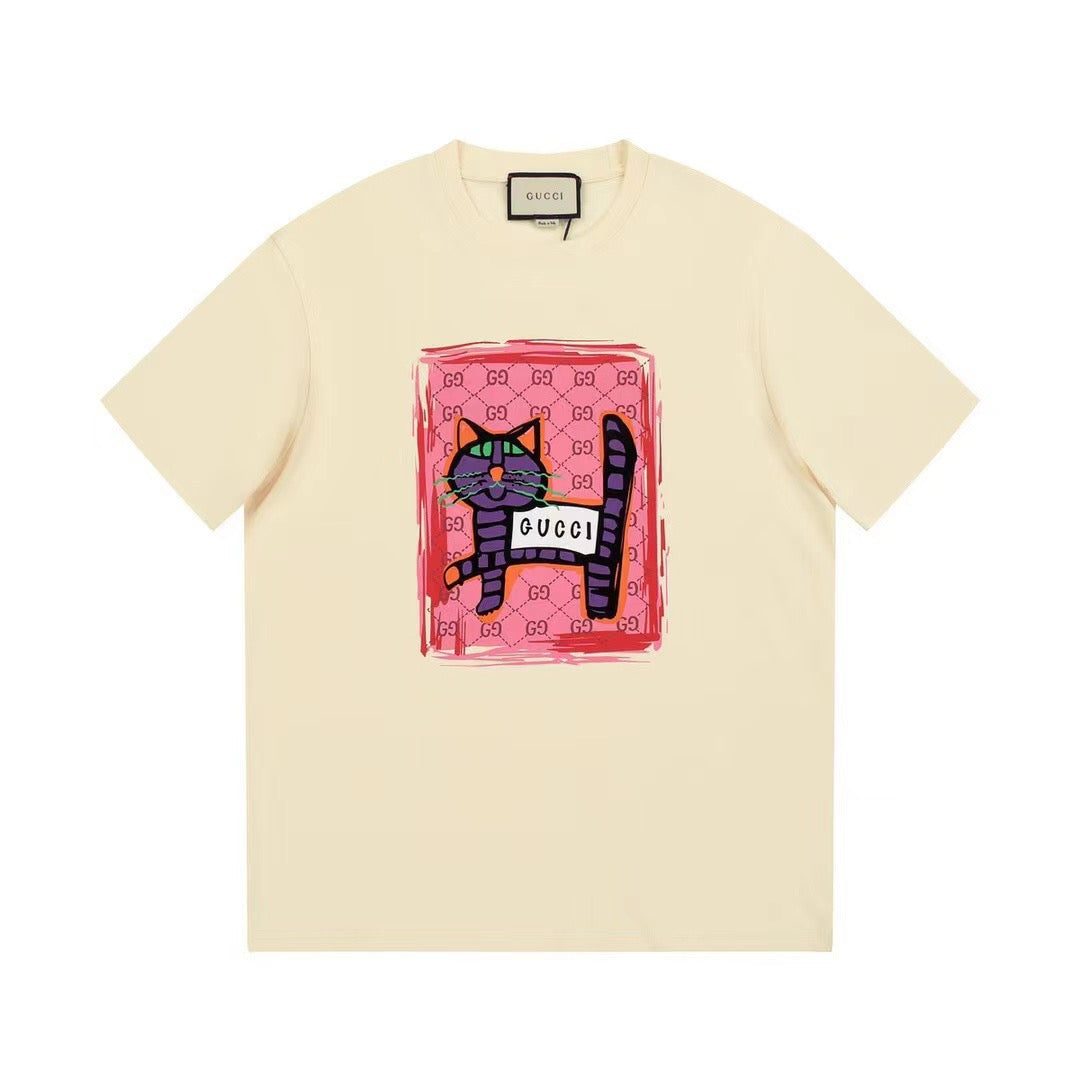 T-shirt Imprimé Chat