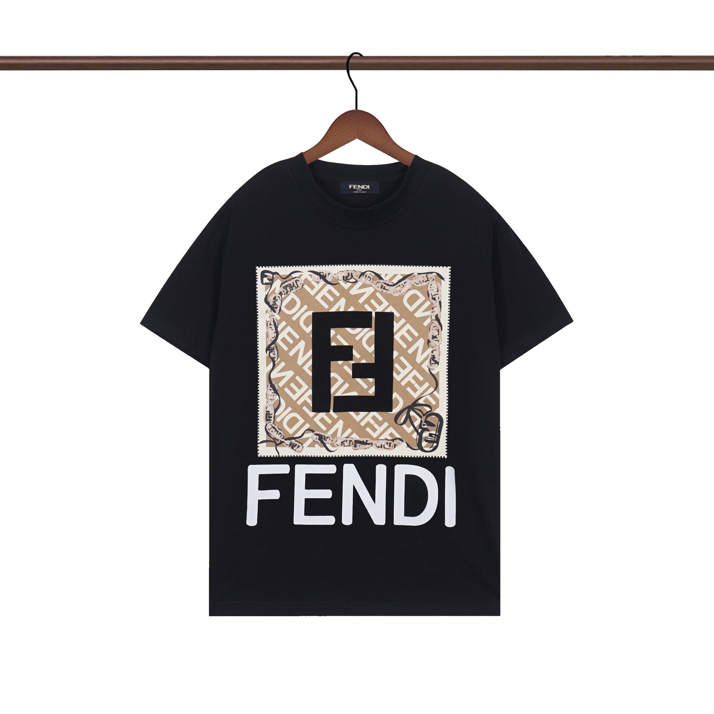 T-shirt imprimé lettre F simple