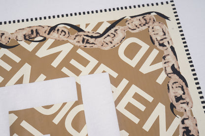 T-shirt imprimé lettre F simple