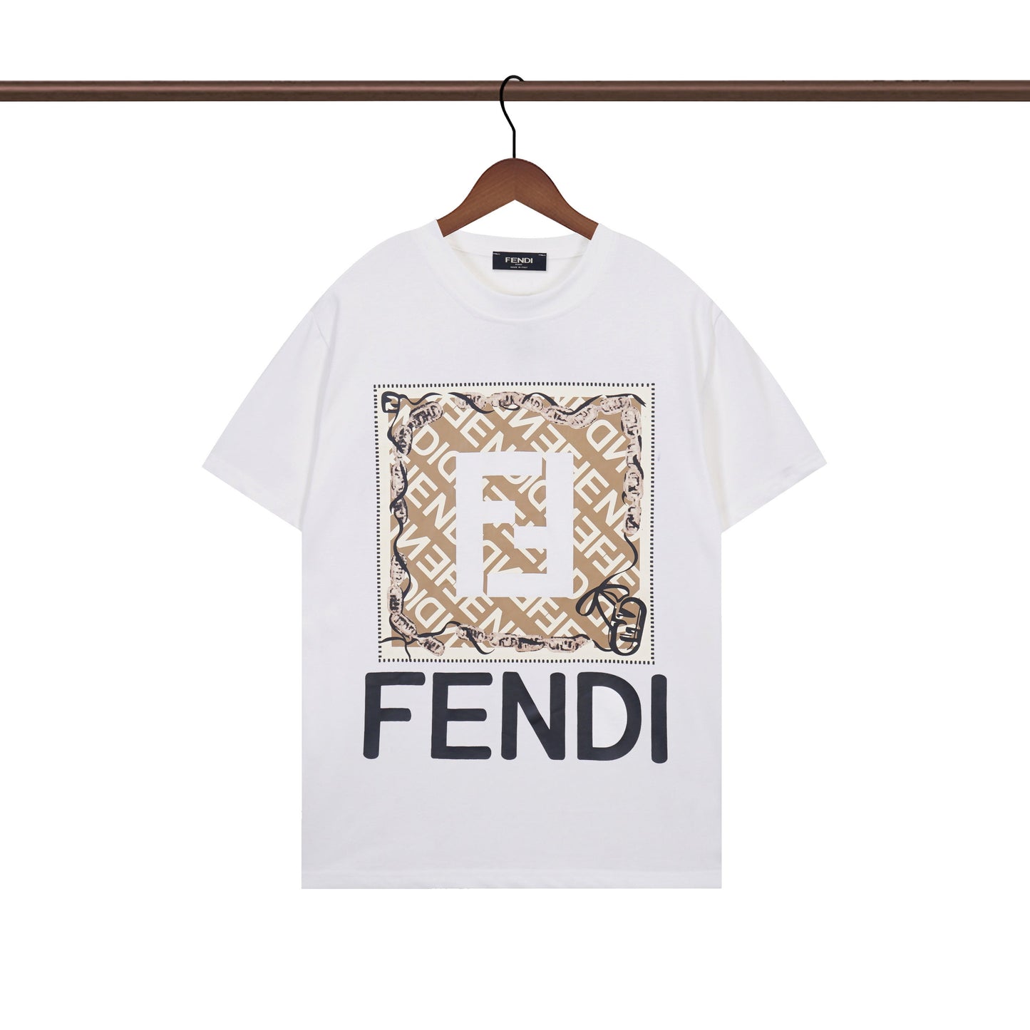 T-shirt imprimé lettre F simple