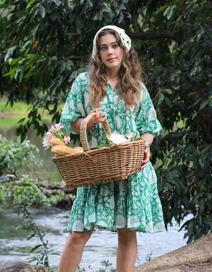 Robe Courte Émeraude Neera - Doublée