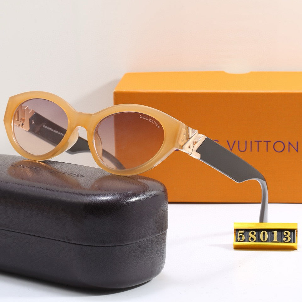 Lunettes de soleil œil-de-chat en métal tendance