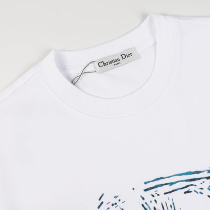 T-shirt vintage imprimé 3D