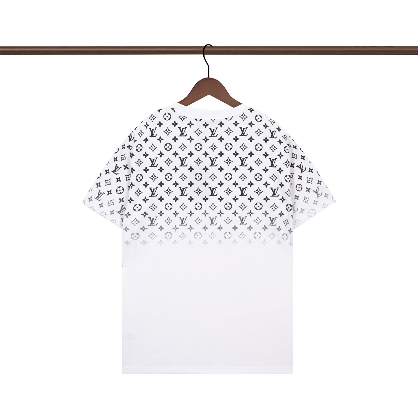 T-shirt à imprimé lettres dégradées