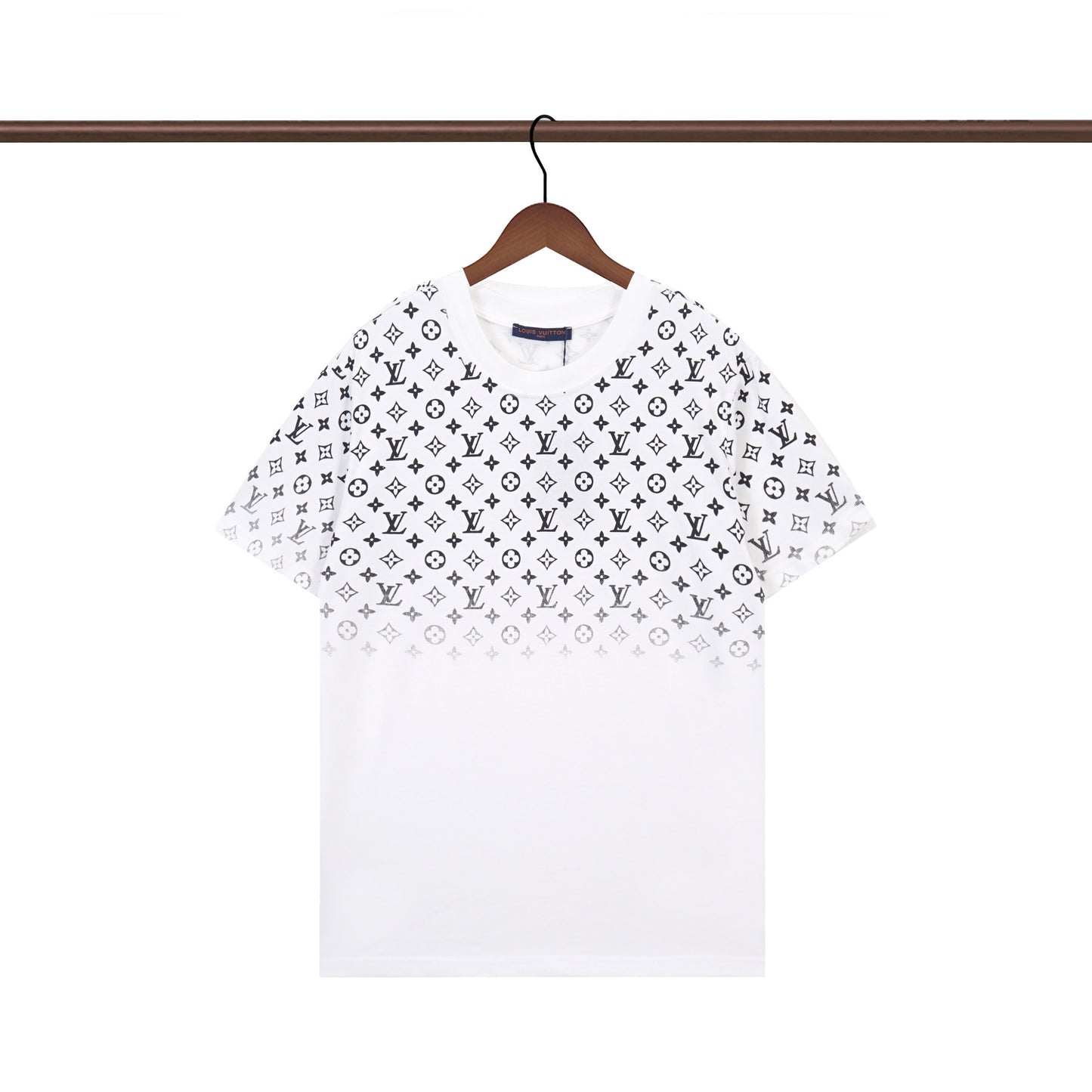 T-shirt à imprimé lettres dégradées