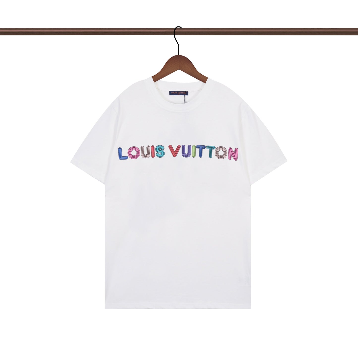 T-shirt à imprimé lettres irrégulier