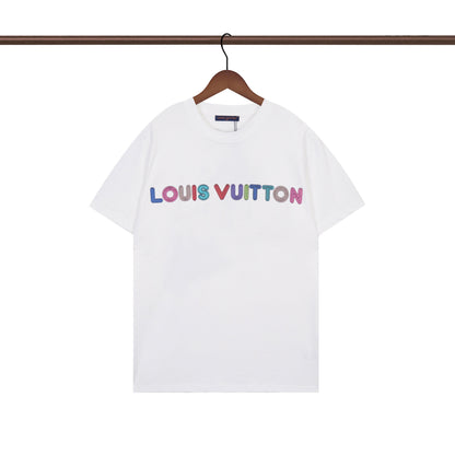 T-shirt à imprimé lettres irrégulier