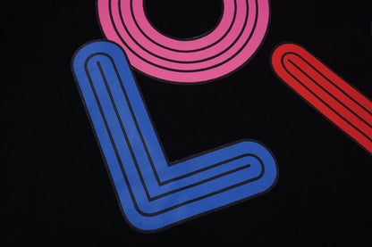 T-shirt à imprimé lettres irrégulier