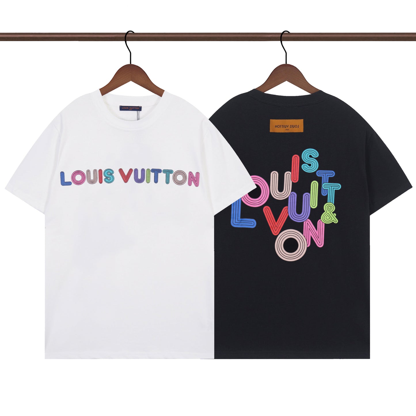 T-shirt à imprimé lettres irrégulier
