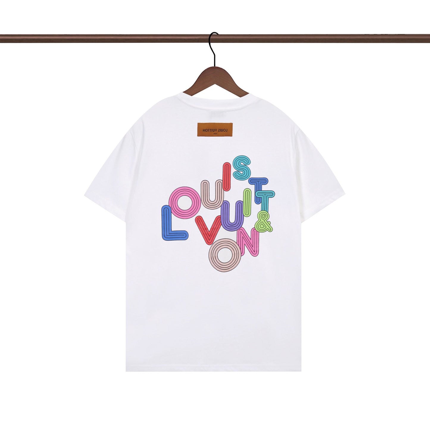 T-shirt à imprimé lettres irrégulier