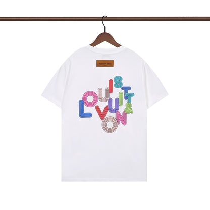 T-shirt à imprimé lettres irrégulier