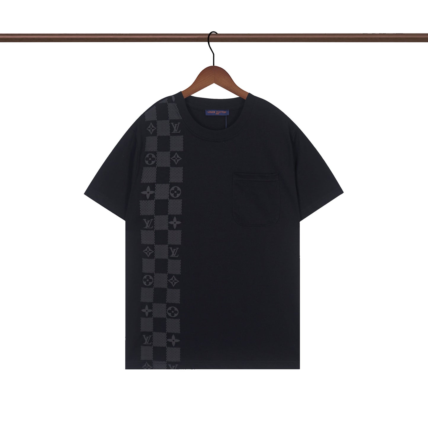 T-shirt asymétrique à carreaux pour femme