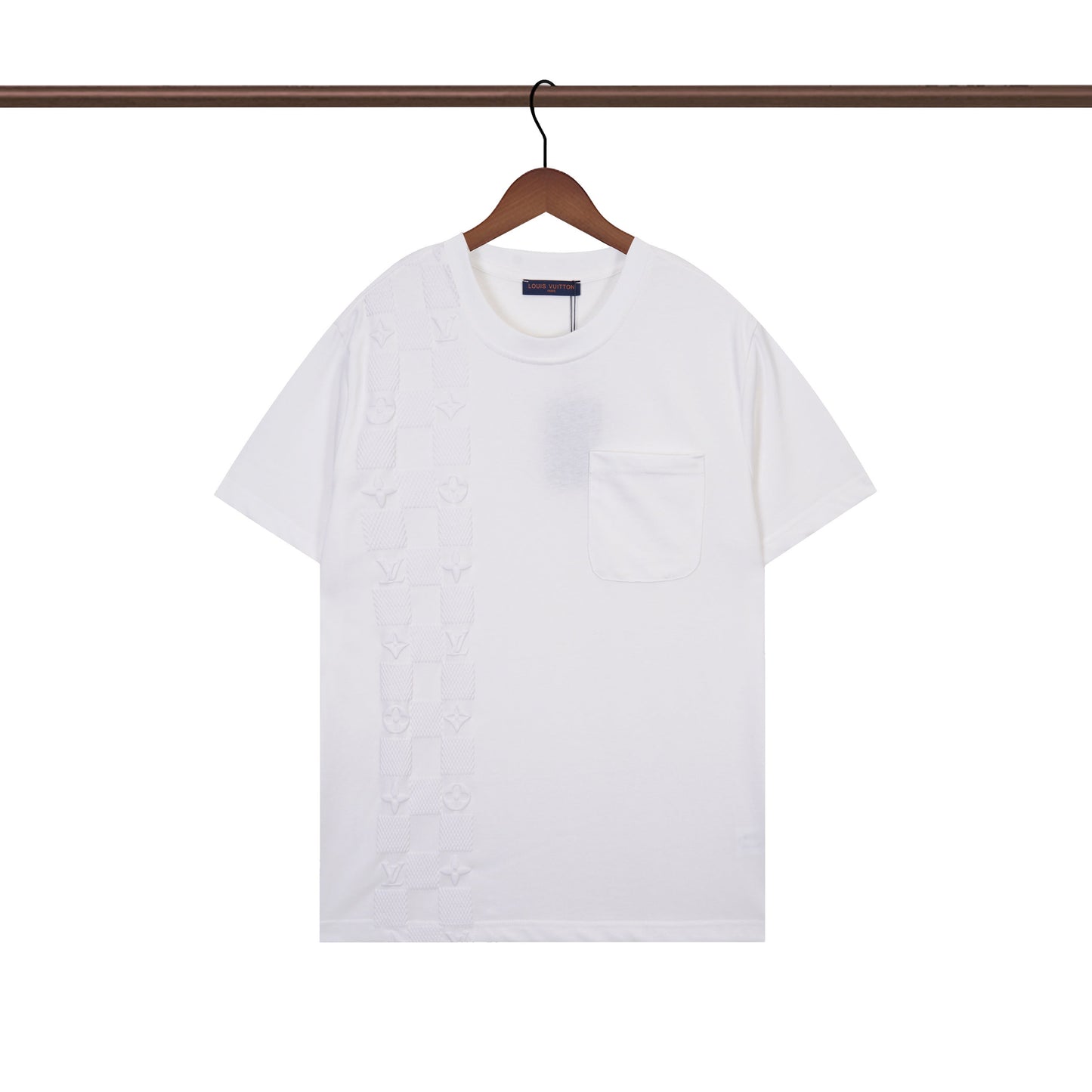 T-shirt asymétrique à carreaux pour femme