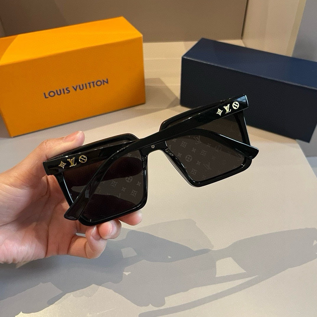 Gafas de sol de una pieza con monograma unisex modernas