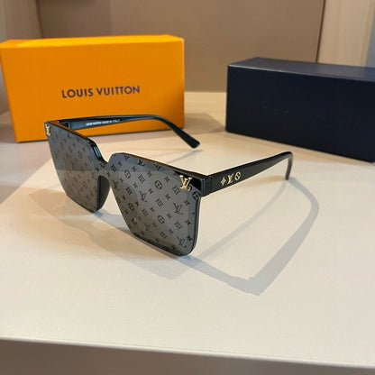 Gafas de sol de una pieza con monograma unisex modernas