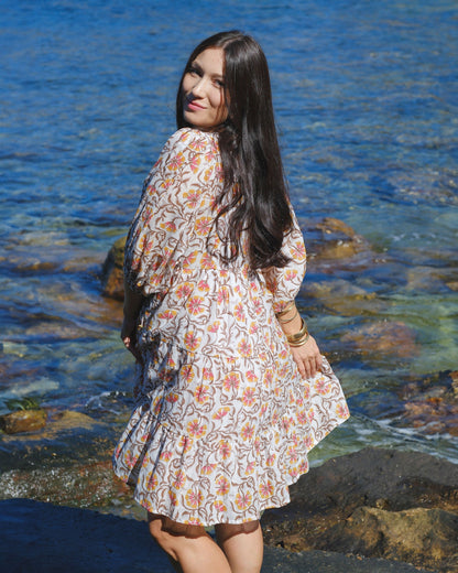 Robe Courte Neera en Fleur
