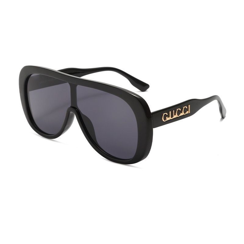 Gafas de sol de moda de una pieza con montura grande