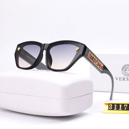 Lunettes de soleil d'extérieur avec monture gravée, lettre tendance