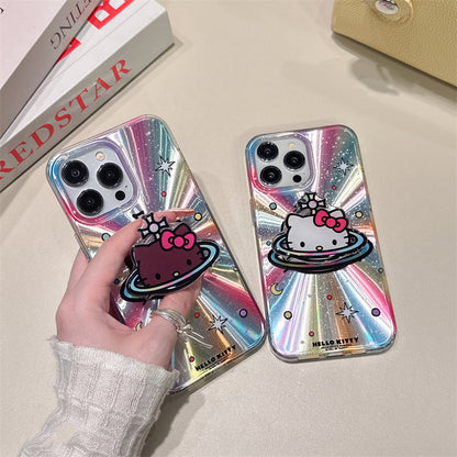 Bonita funda tipo atril de dibujos animados de láser