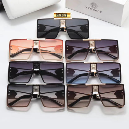 Nouvelles lunettes de soleil carrées HD surdimensionnées en métal tendance 2026