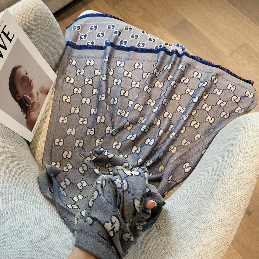 Écharpe Jacquard Premium en Tencel et Coton