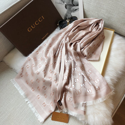 Écharpe Jacquard Premium en Tencel et Coton