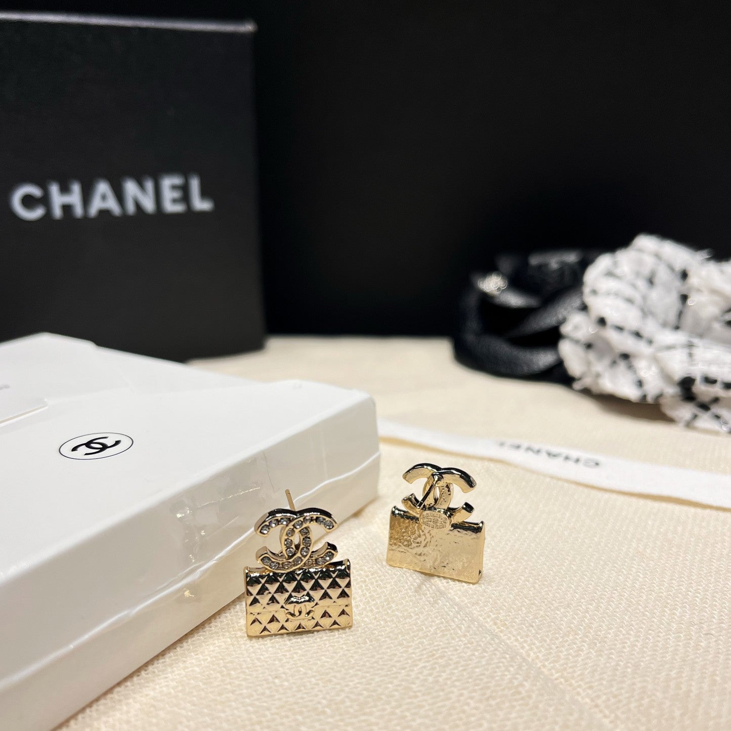 Boucles d'oreilles pendentifs sac mode