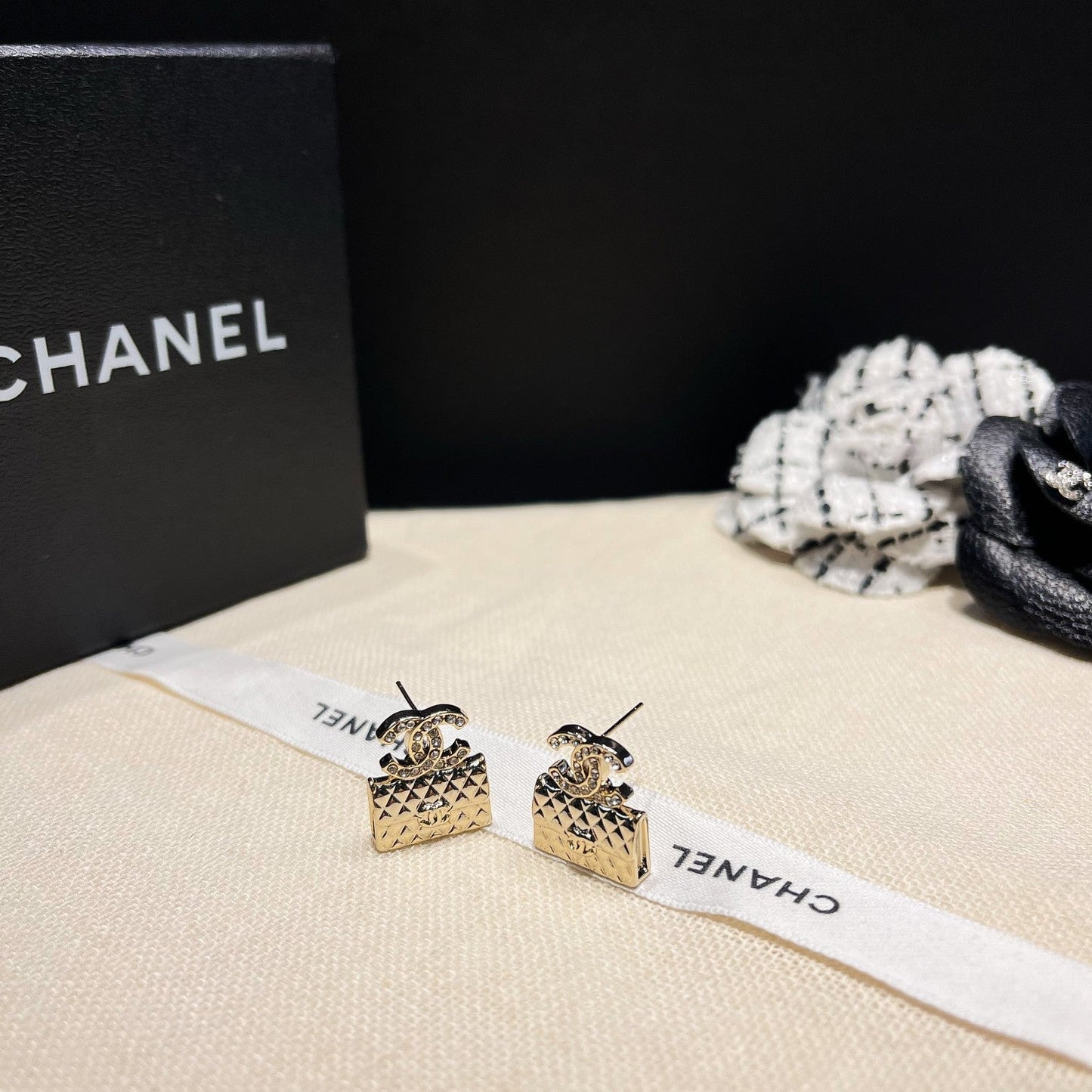Boucles d'oreilles pendentifs sac mode
