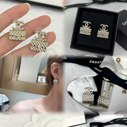 Boucles d'oreilles pendentifs sac mode