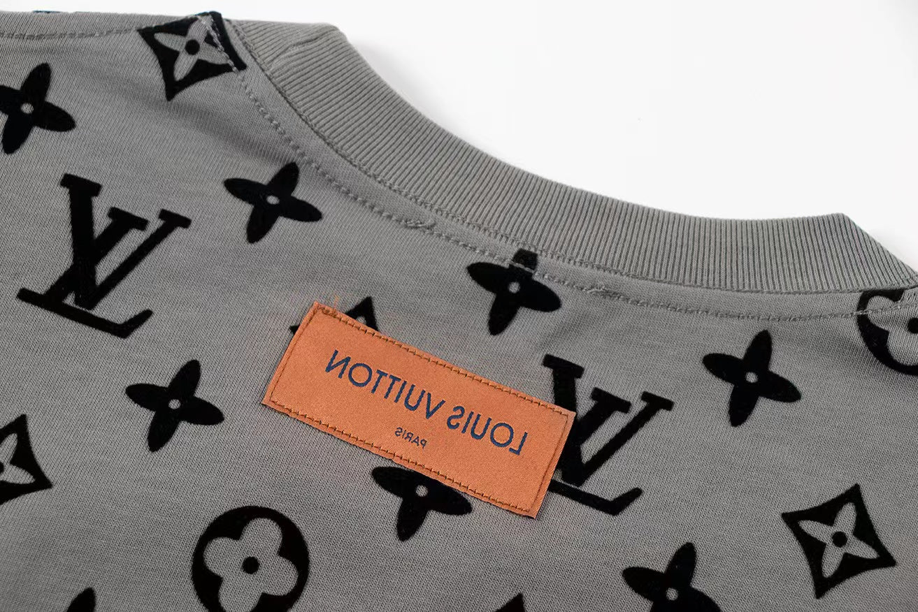 T-shirt gaufré à motif classique