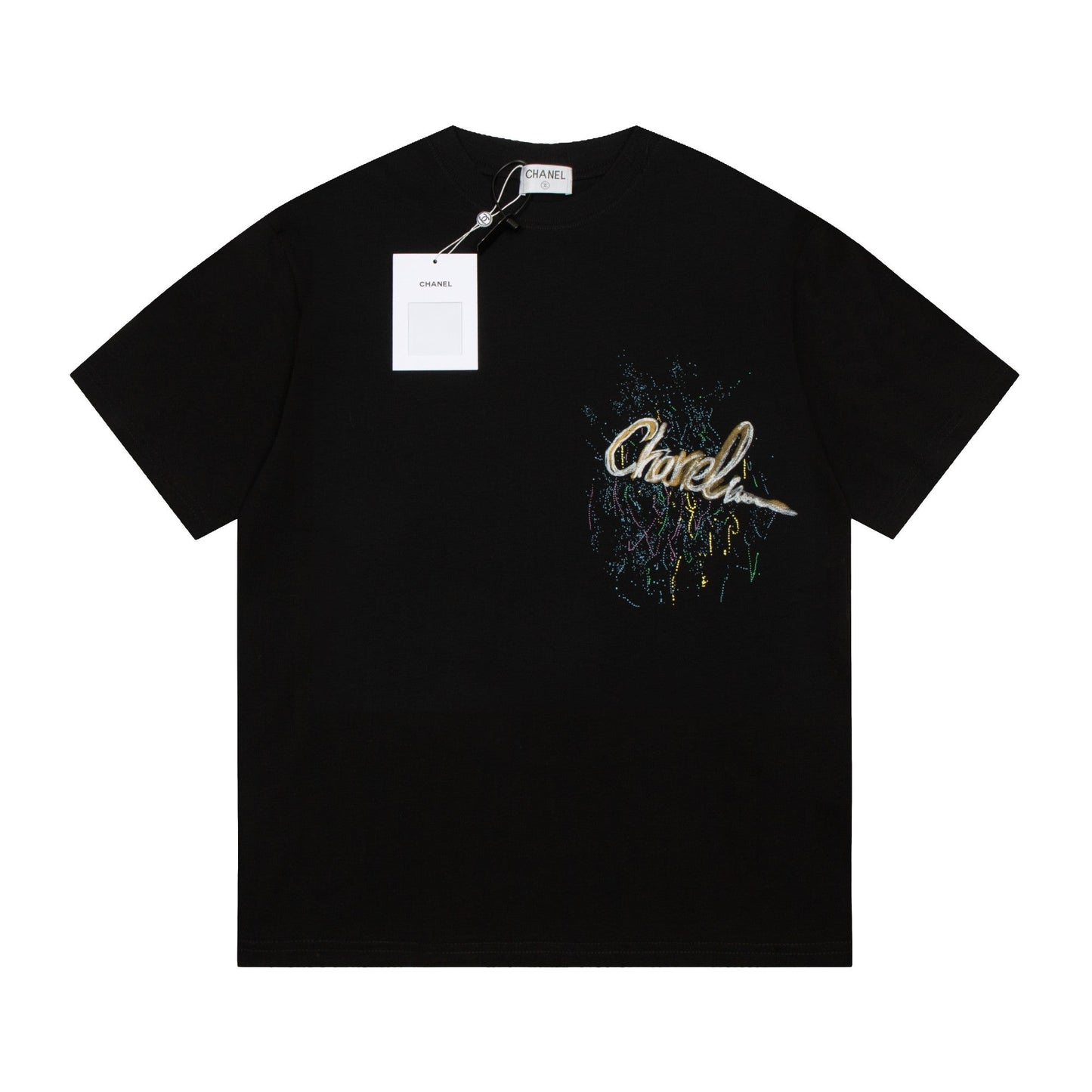 T-shirt peint à la main et graffé