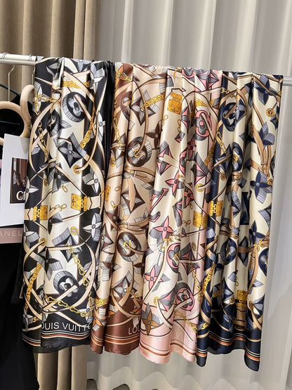 Foulard en soie gaufrée élégant pour femme
