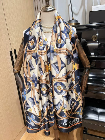 Foulard en soie gaufrée élégant pour femme