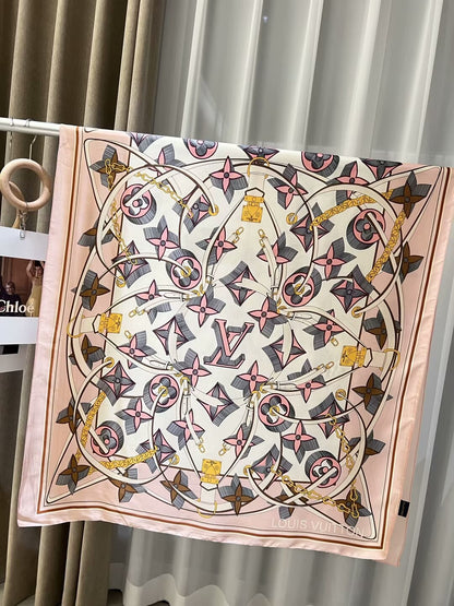 Foulard en soie gaufrée élégant pour femme
