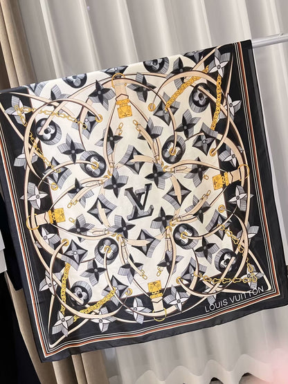Foulard en soie gaufrée élégant pour femme