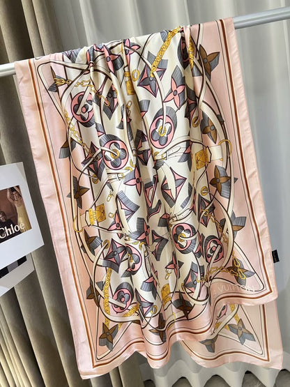 Foulard en soie gaufrée élégant pour femme