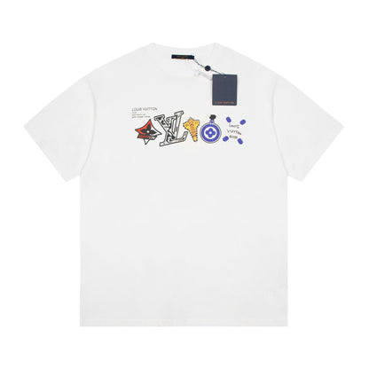 T-shirt en coton imprimé dessin animé