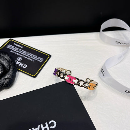 Pulsera Abierta de Moda de Cinco Colores