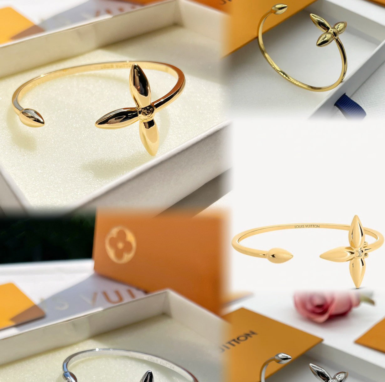 Pulsera Abierta Trébol